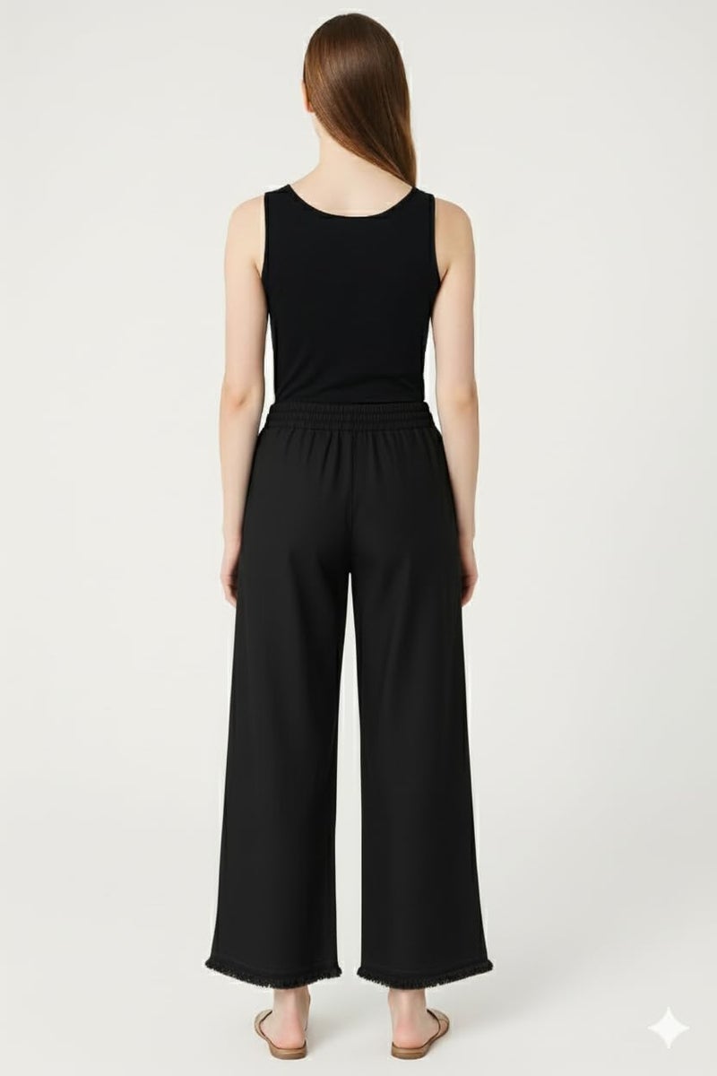VIG TRENDS Denim Palazzo for Women | Stylish Wide Leg Bottom Wear with Two Pockets | Jumbo Size - Image 4